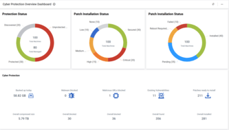 Cyber Protection Overview Dashboard