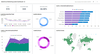 Salesforce Marketing Leads Dashboard