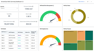 Oil and Gas Wells Summary Dashboard